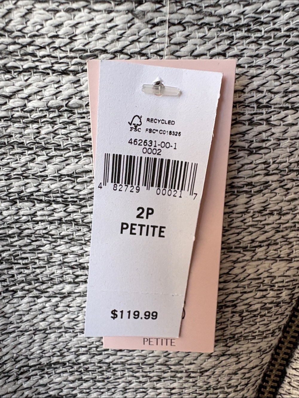 Banana Republic Gray Tweed Asymmetric Zip Blazer - Picture 7 of 7